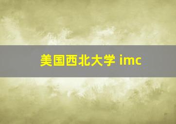 美国西北大学 imc